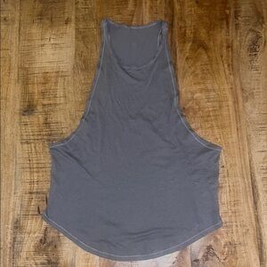 Lululemon Athletica Blue Sleeveless Muscle Tee with Cut Out